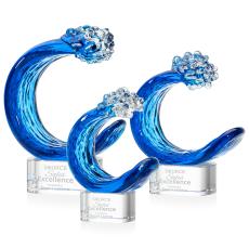 Oceana Clear on Paragon Base Circle Glass Award - Glass Awards