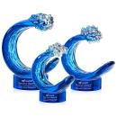 Oceana Blue on Stanrich Base Abstract / Misc Glass Award
