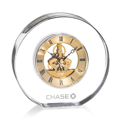 Corporate Recognition Gifts - Clocks - Wilkes Clock - Gold