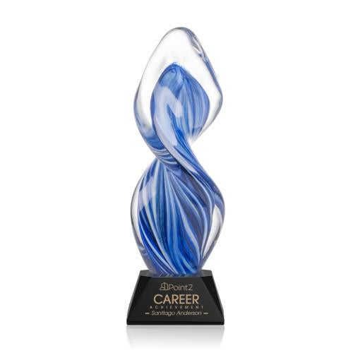 Corporate Awards - Glass Awards - Bonavista Black on Sheffield Base Abstract / Misc Glass Award