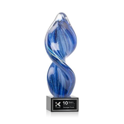 Corporate Awards - Glass Awards - Bonavista Black on Hancock Base Abstract / Misc Glass Award