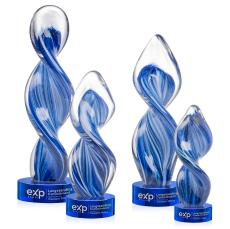 Bonavista Blue on Stanrich Base Abstract / Misc Glass Award - Corporate Awards