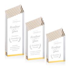 Paluzzi Gold Obelisk Acrylic Award - Corporate Awards