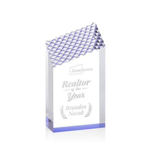 Corporate Awards - Acrylic Awards - Paluzzi Blue Obelisk Acrylic Award