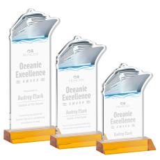 Voyager Amber Abstract / Misc Crystal Award - Corporate Awards