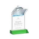 Voyager Green Abstract / Misc Crystal Award