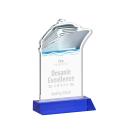 Voyager Blue Abstract / Misc Crystal Award