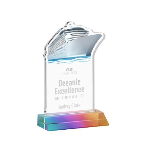 Corporate Awards - Crystal Awards - Voyager Prismatic Abstract / Misc Crystal Award