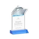 Voyager Sky Blue Abstract / Misc Crystal Award