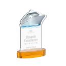 Voyager Amber on Alberton Base Abstract / Misc Crystal Award