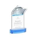 Voyager Sky Blue on Alberton Base Abstract / Misc Crystal Award