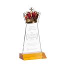 Crown Amber Abstract / Misc Crystal Award