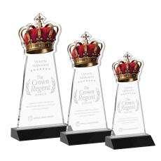Crown Black Abstract / Misc Crystal Award - Newest Additions