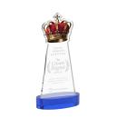 Crown Blue on Alberton Base Abstract / Misc Crystal Award