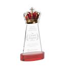 Crown Red on Alberton Base Abstract / Misc Crystal Award