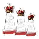 Crown Red on Alberton Base Abstract / Misc Crystal Award