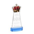 Crown Sky Blue on Alberton Base Abstract / Misc Crystal Award
