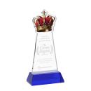 Crown Blue on Hartford Base Abstract / Misc Crystal Award