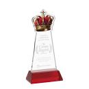 Crown Red on Hartford Base Abstract / Misc Crystal Award