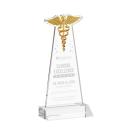 Caduceus Clear Abstract / Misc Crystal Award