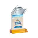 Voyager Full Color Amber Abstract / Misc Crystal Award