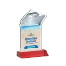 Voyager Full Color Red Abstract / Misc Crystal Award