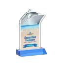 Voyager Full Color Sky Blue Abstract / Misc Crystal Award