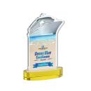 Voyager Full Color Gold on Alberton Base Abstract / Misc Crystal Award