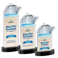 Voyager Full Color Black on Alberton Base Abstract / Misc Crystal Award - Corporate Awards