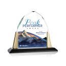 Avalon Full Color Gold Arch & Crescent Crystal Award