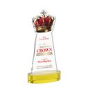 Crown Full Color Gold on Alberton Base Abstract / Misc Crystal Award