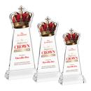 Crown Full Color Clear on Hartford Base Abstract / Misc Crystal Award