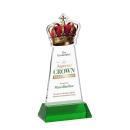 Crown Full Color Green on Hartford Base Abstract / Misc Crystal Award