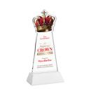 Crown Full Color White on Hartford Base Abstract / Misc Crystal Award