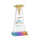 Caduceus Full Color Prismatic Abstract / Misc Crystal Award