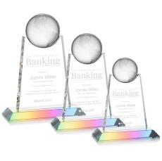 Netherford Globe Prismatic Spheres Crystal Award - Corporate Awards