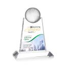 Netherford Globe Full Color Clear Spheres Crystal Award