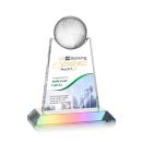 Netherford Globe Full Color Prismatic Spheres Crystal Award