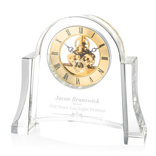 Corporate Recognition Gifts - Clocks - Sulfolk Clock - Gold