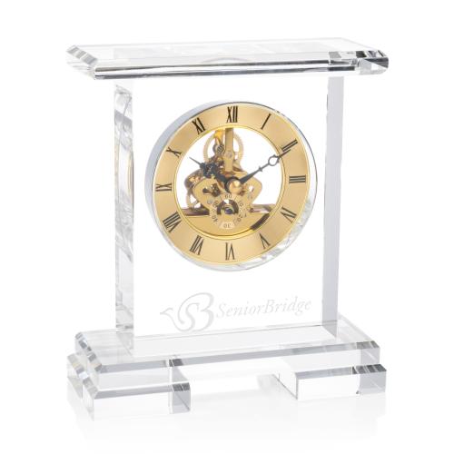 Corporate Recognition Gifts - Clocks - Todmorden Clock - Gold