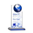 Arden Full Color Blue/Silver Peak Crystal Award