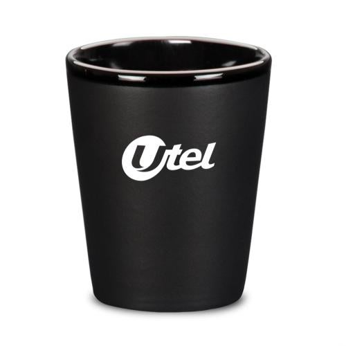 Corporate Recognition Gifts - Etched Barware - Balmes Ceramic Shot - Imprinted