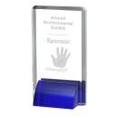 Veronese Blue Rectangle Crystal Award