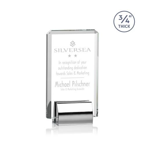 Corporate Awards - Metal Awards - Annapolis Rectangle Crystal Award