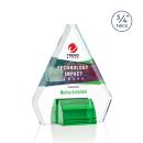Roxborough Full Color Green Crystal Award