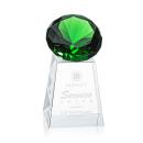 Celestina Gemstone Emerald Crystal Award
