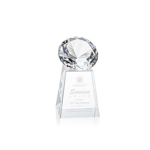 Corporate Awards - Award Shapes - Diamond Awards - Celestina Gemstone Diamond Crystal Award