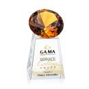 Celestina Full Color Amber Crystal Award