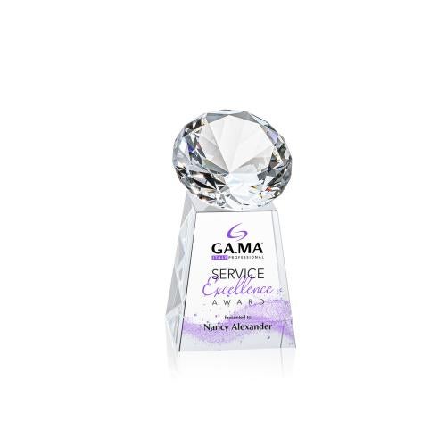 Corporate Awards - Award Shapes - Diamond Awards - Celestina Full Color Diamond Crystal Award