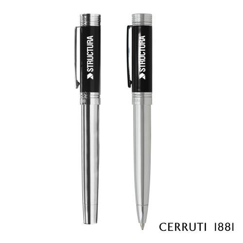 Corporate Recognition Gifts - Executive Gifts - Cerruti 1881&reg; Zoom Classic Ballpoint Pen & Fountain Pen Set